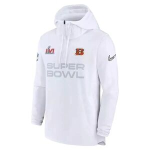 Cincinnati Bengals Nike Super Bowl LVI Diamond Collection 1/4 Zip Hoodie XL